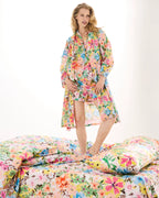 KIP & CO - ADULT ORGANIC COTTON SHORT SLEEVE SHIRT & SHORT PYJAMA SET - ALFRESCO