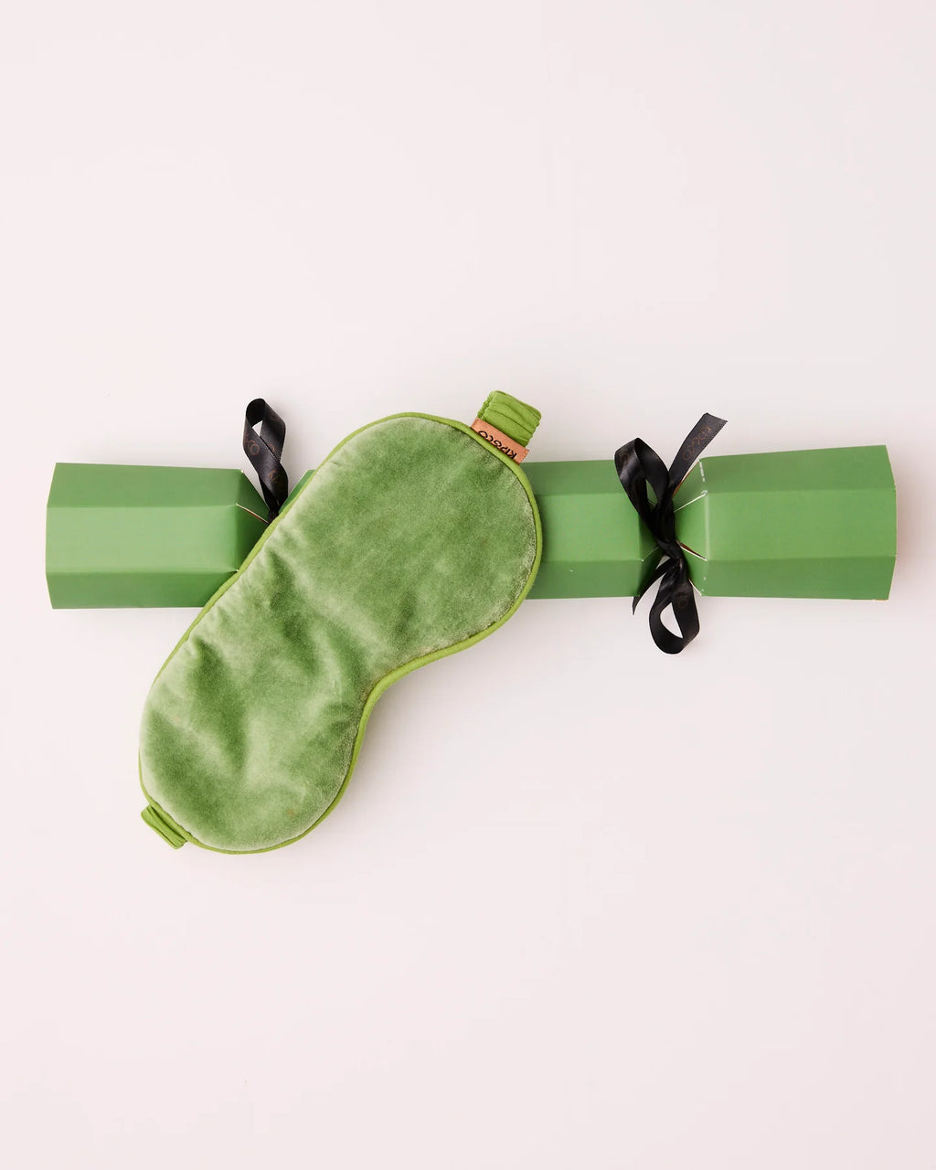 KIP & CO - VELVET EYE MASK - PESTO
