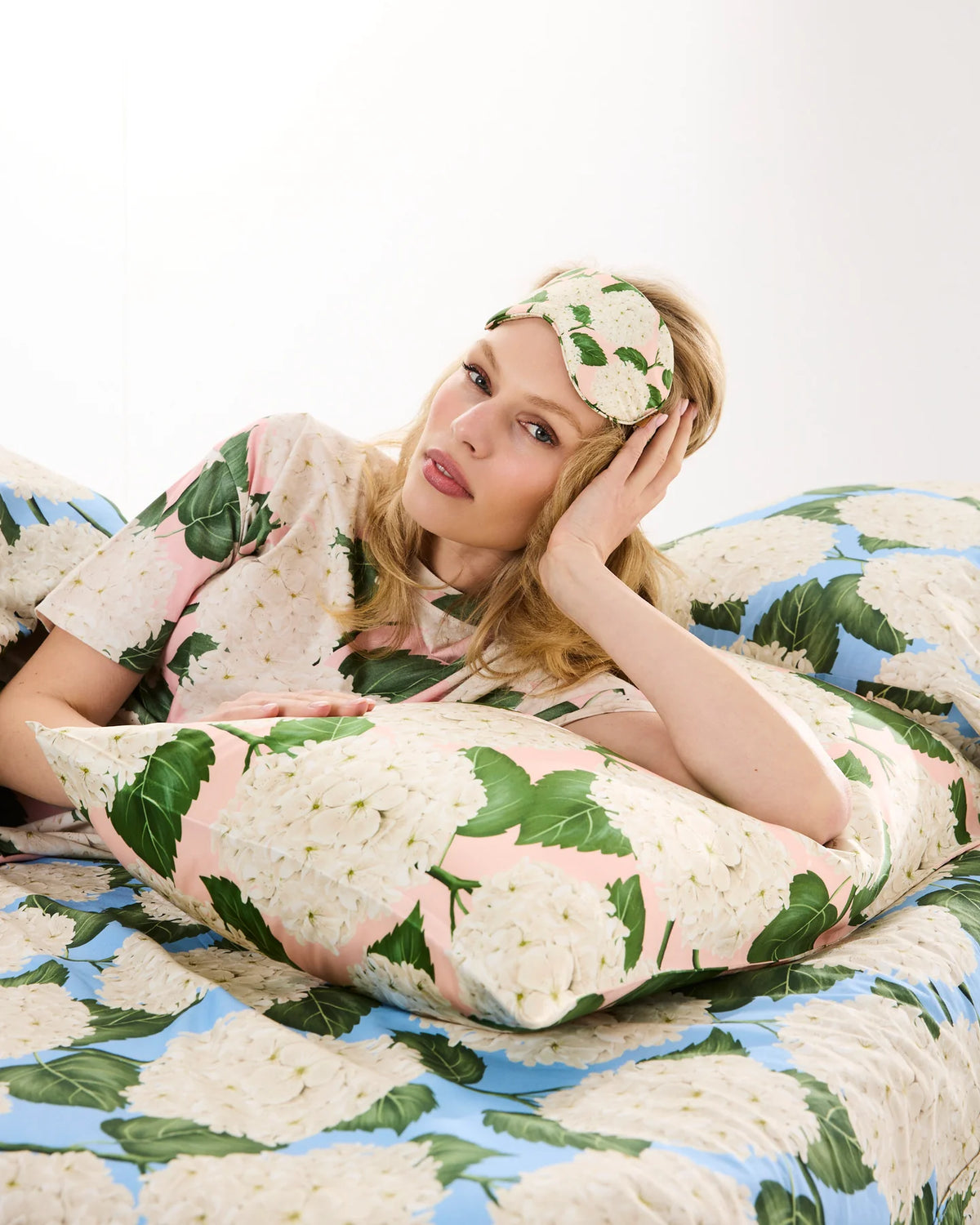 KIP & CO - SILK PILLOWCASE - HYDRANGEA PINK