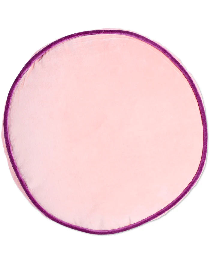 KIP & CO - VELVET PEA CUSHION - PLUM JAM
