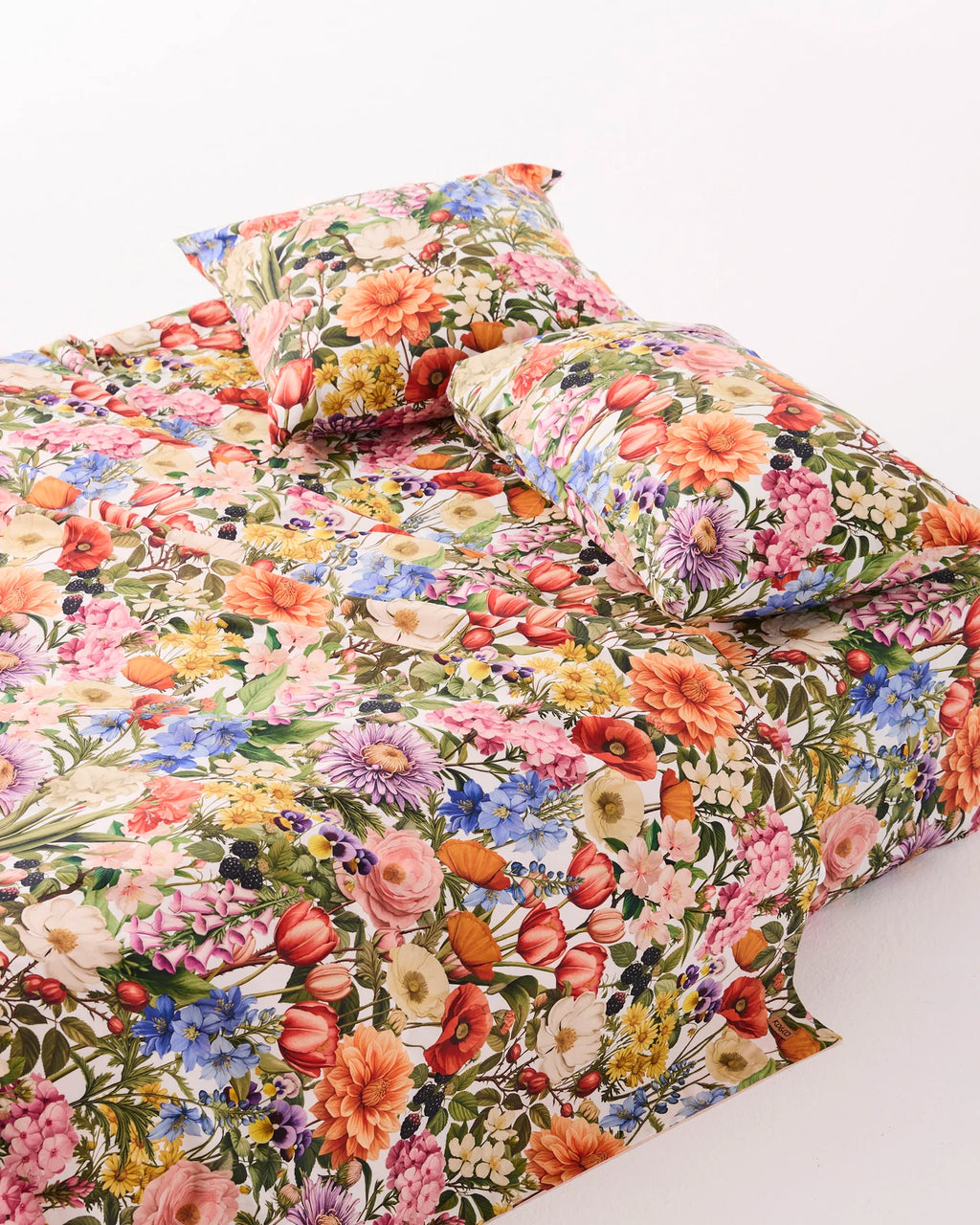 KIP & CO - ORGANIC COTTON STD PILLOWCASE SET- COTTAGE GARDEN