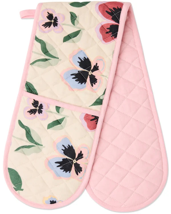 KIP & CO - DOUBLE OVEN MITT - PRETTY PANSY