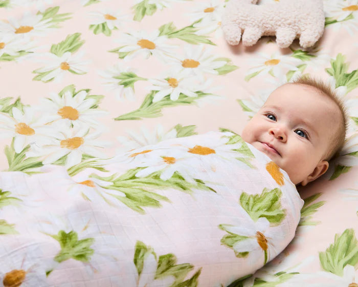 KIP & CO - SWEET DAISY BAMBOO SWADDLE