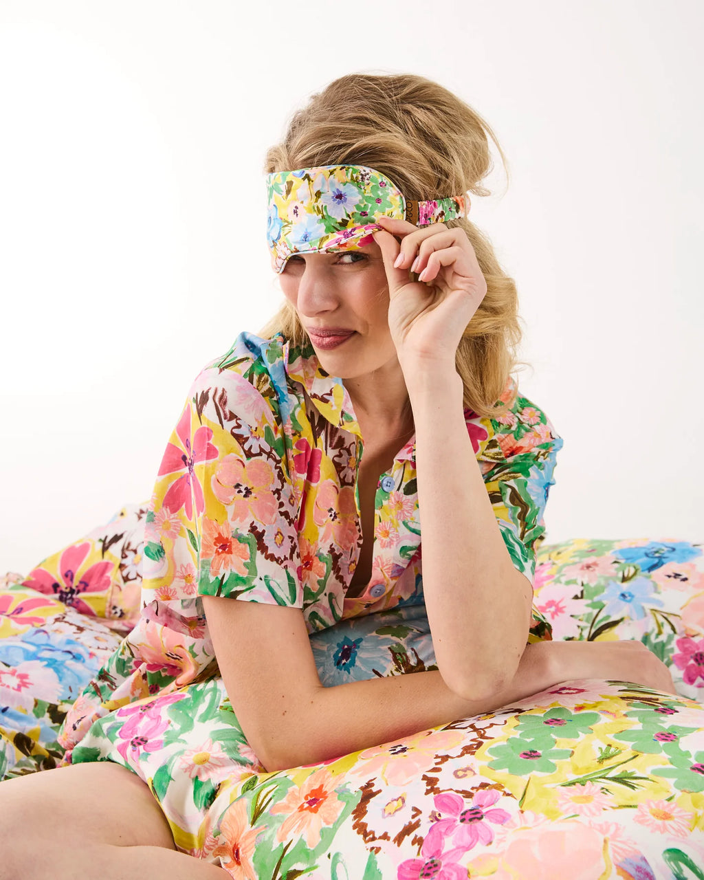 KIP & CO - SILK EYE MASK - ALFRESCO