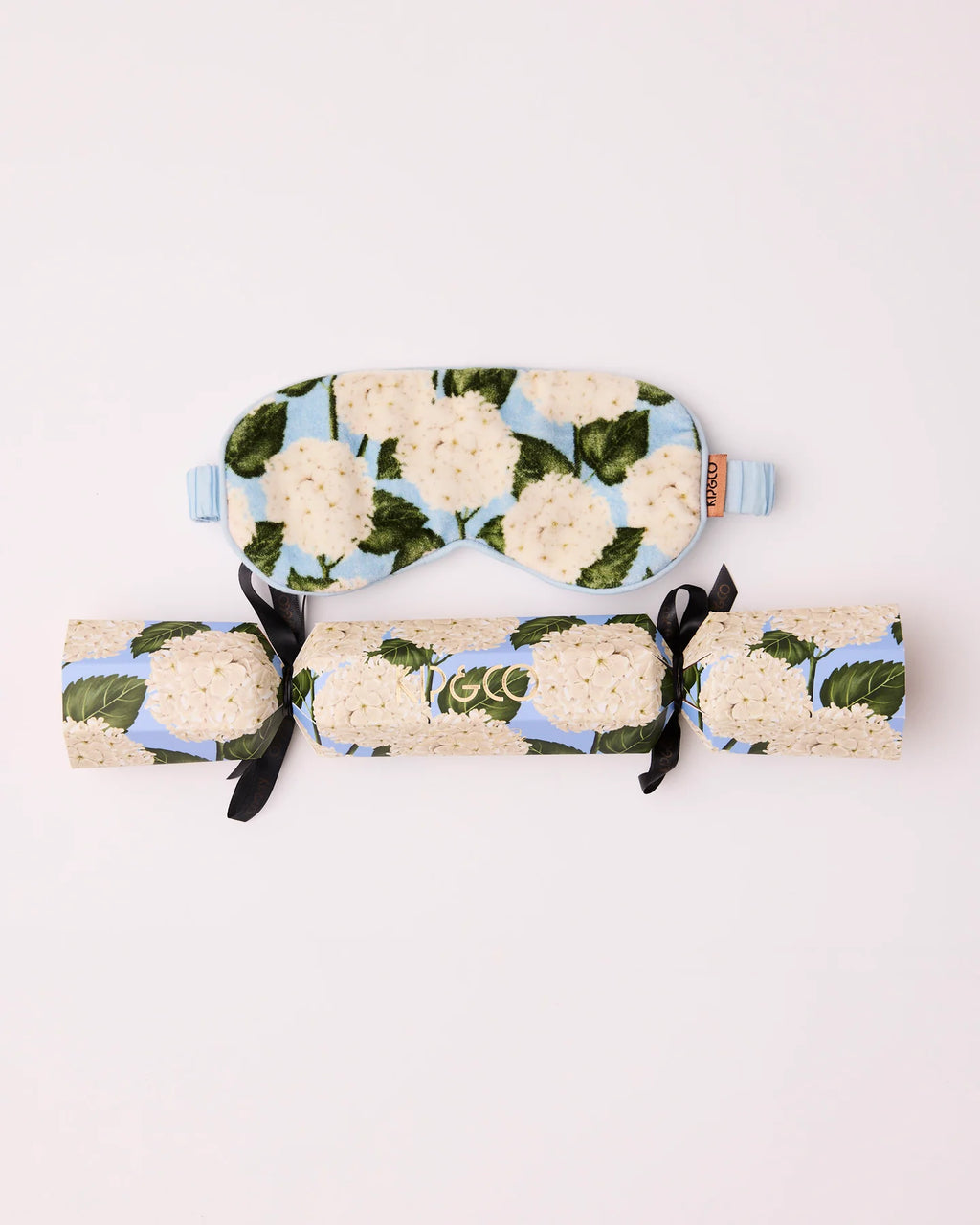 KIP & CO - VELVET EYE MASK - HYDRANGEA BLUE