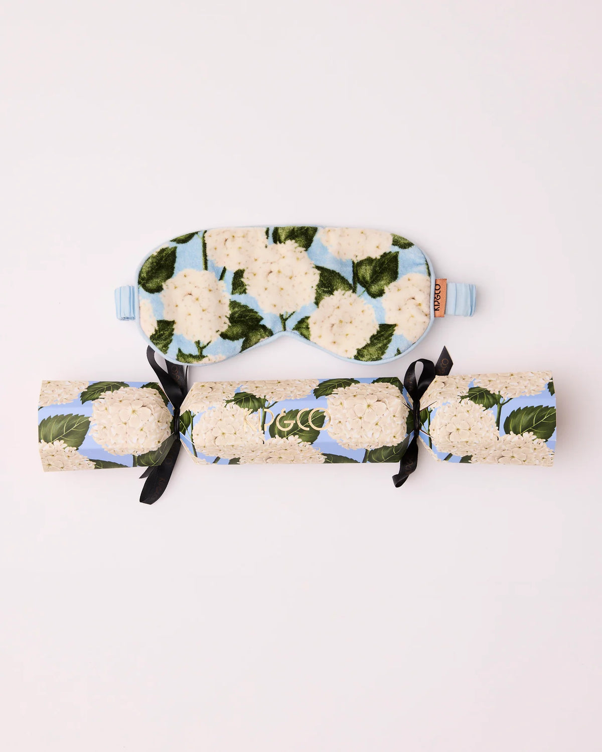 KIP & CO - VELVET EYE MASK - HYDRANGEA BLUE