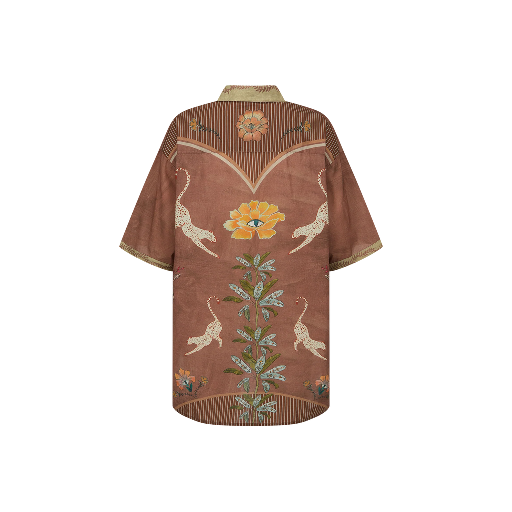 WANDERING FOLK - EYE OF THE JUNGLE SHIRT- HAZEL