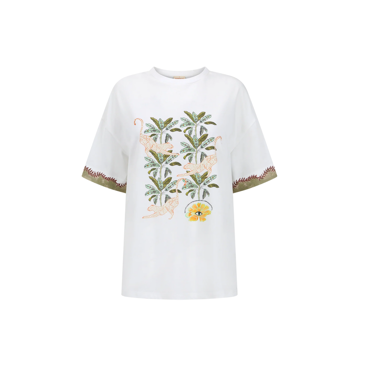 WANDERING FOLK - EYE OF THE JUNGLE TEE SHIRT - WHITE