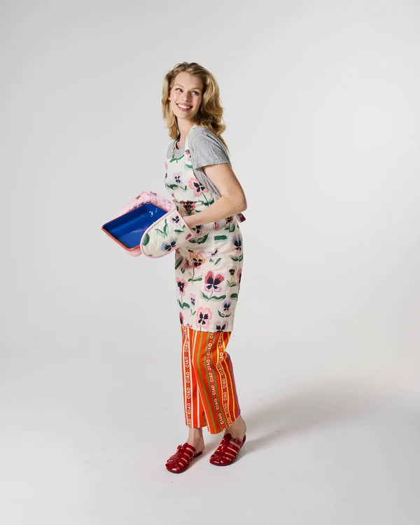 KIP & CO - DOUBLE OVEN MITT - PRETTY PANSY