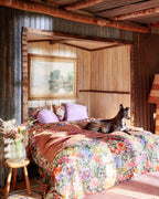 KIP & CO - ORGANIC COTTON KING QUILT COVER - COTTAGE GARDEN