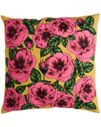 KIP & CO - GOLDEN PEONY EMBROIDERED CUSHION