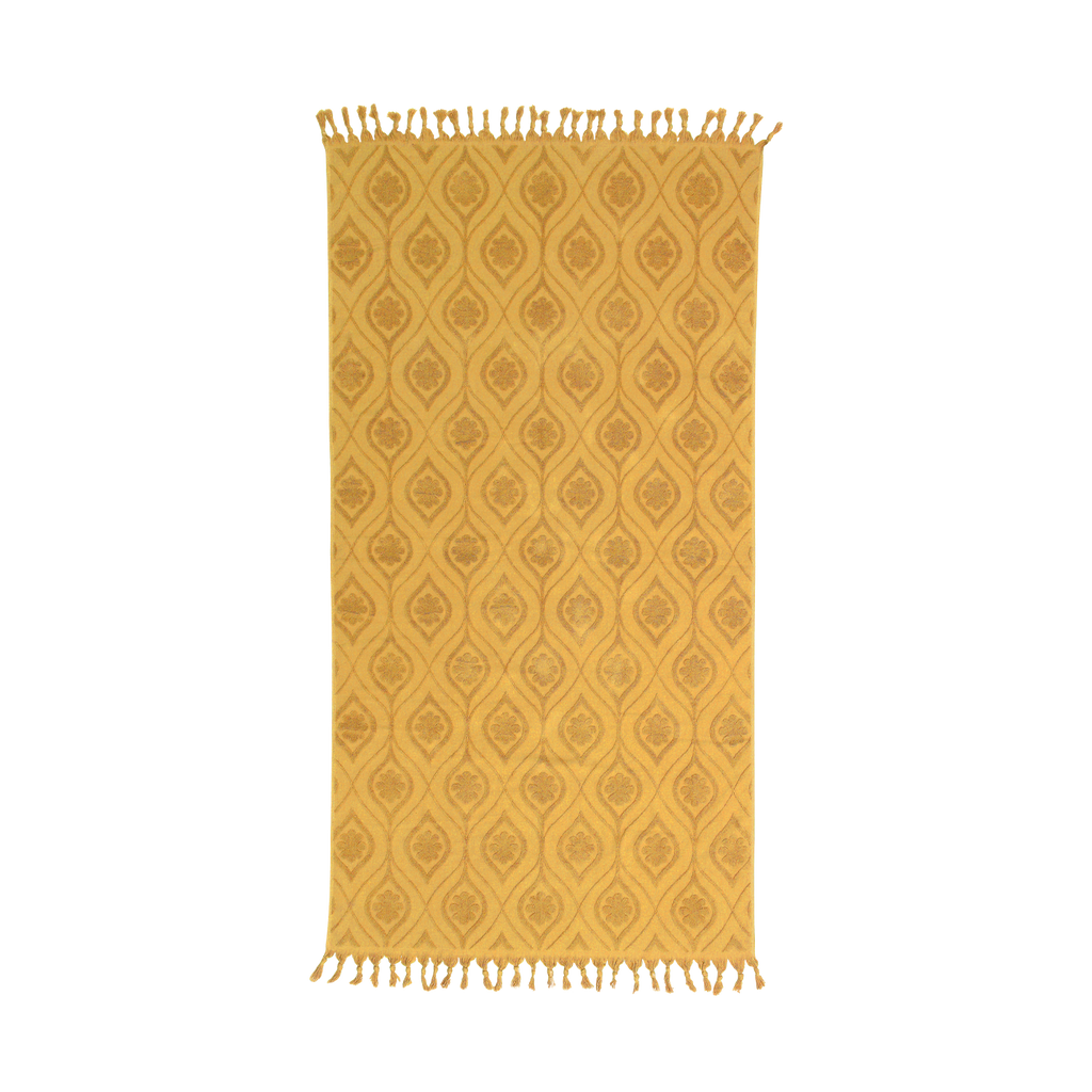 WANDERING FOLK - DAISY BEACH TOWEL - GOLDEN