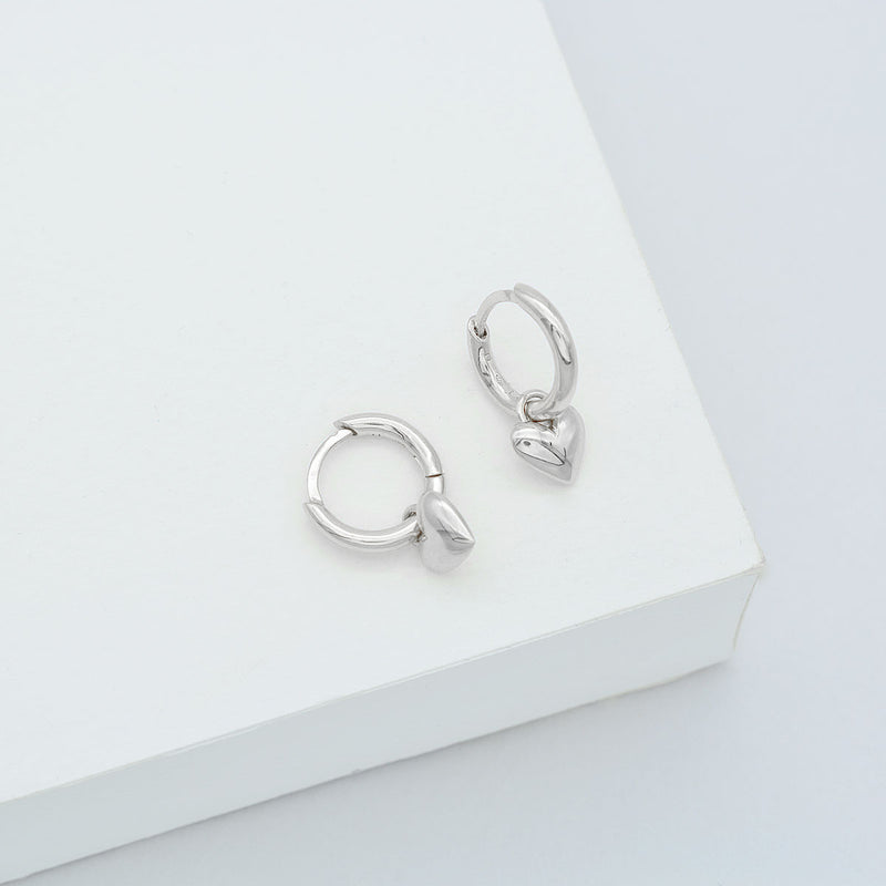 LINDA TAHIJA - AMORE CLASSIC HUGGIE EARRINGS - STERLING SILVER
