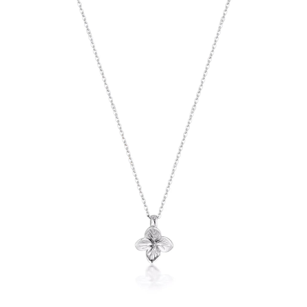 LINDA TAHIJA - HYDRANGEA NECKLACE - STERLING SILVER