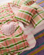 KIP & CO - WOVEN THROW - PISTACHIO TARTAN