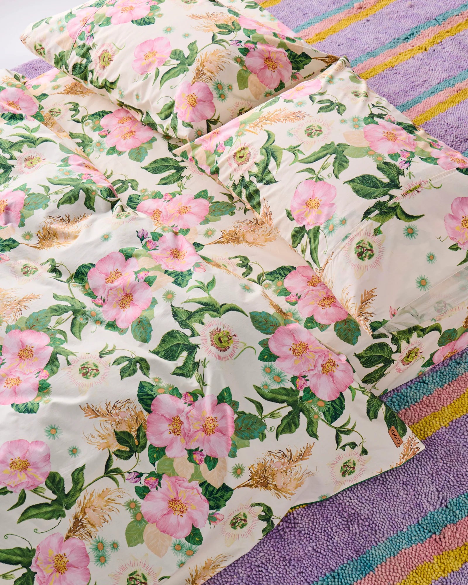 KIP & CO - ORGANIC COTTON PILLOWCASE 2P STD SET - SUNDAY STROLL