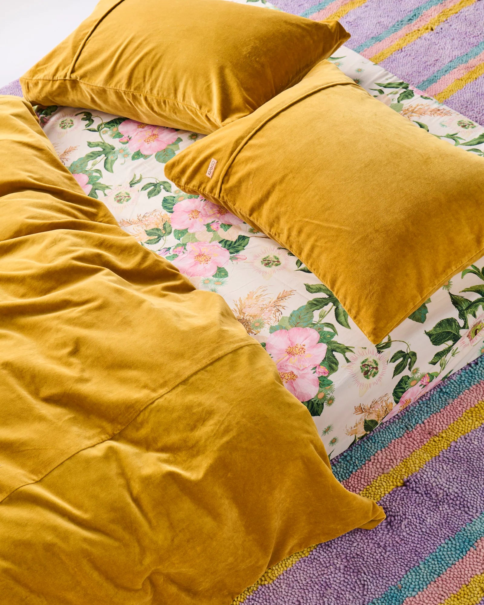 KIP & CO - ORGANIC COTTON FITTED SHEET - SUNDAY STROLL
