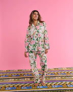 KIP & CO - ORGANIC COTTON LONG SLEEVE PYJAMA TOP & PANT SET - SUNDAY STROLL