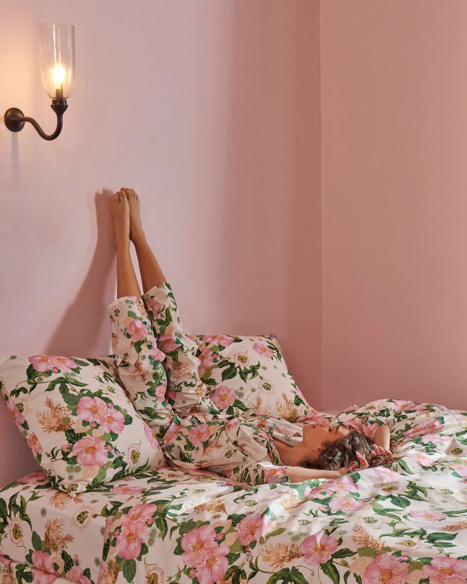 KIP & CO - ORGANIC COTTON LONG SLEEVE PYJAMA TOP & PANT SET - SUNDAY STROLL