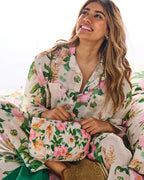 KIP & CO - ORGANIC COTTON LONG SLEEVE PYJAMA TOP & PANT SET - SUNDAY STROLL