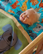 KIP & CO - COTTON KNITTED BLANKET - HOME AMONG THE GUM TREES