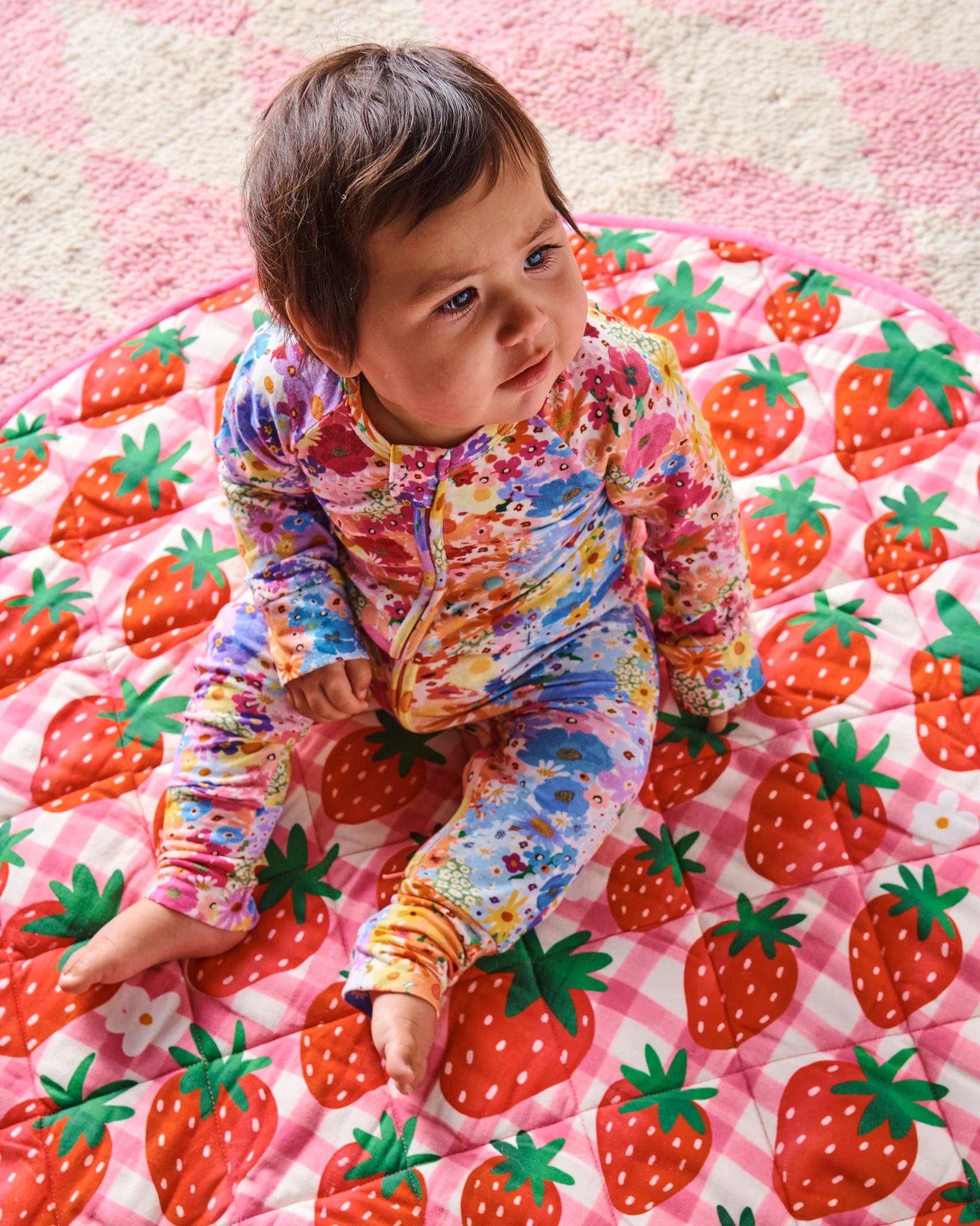 KIP & CO - ORGANIC LONG SLEEVE ZIP ROMPER - POSIE LANE