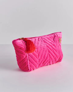 KIP & CO - VELVET TOILETRY BAG - ME AND YOU