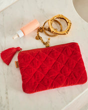 Load image into Gallery viewer, KIP &amp; CO - VELVET COSMETIC PURSE - ME AND YOU
