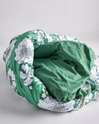 KIP & CO - ORGANIC COTTON QUILT COVER - TUMBLING FLOWERS GREEN