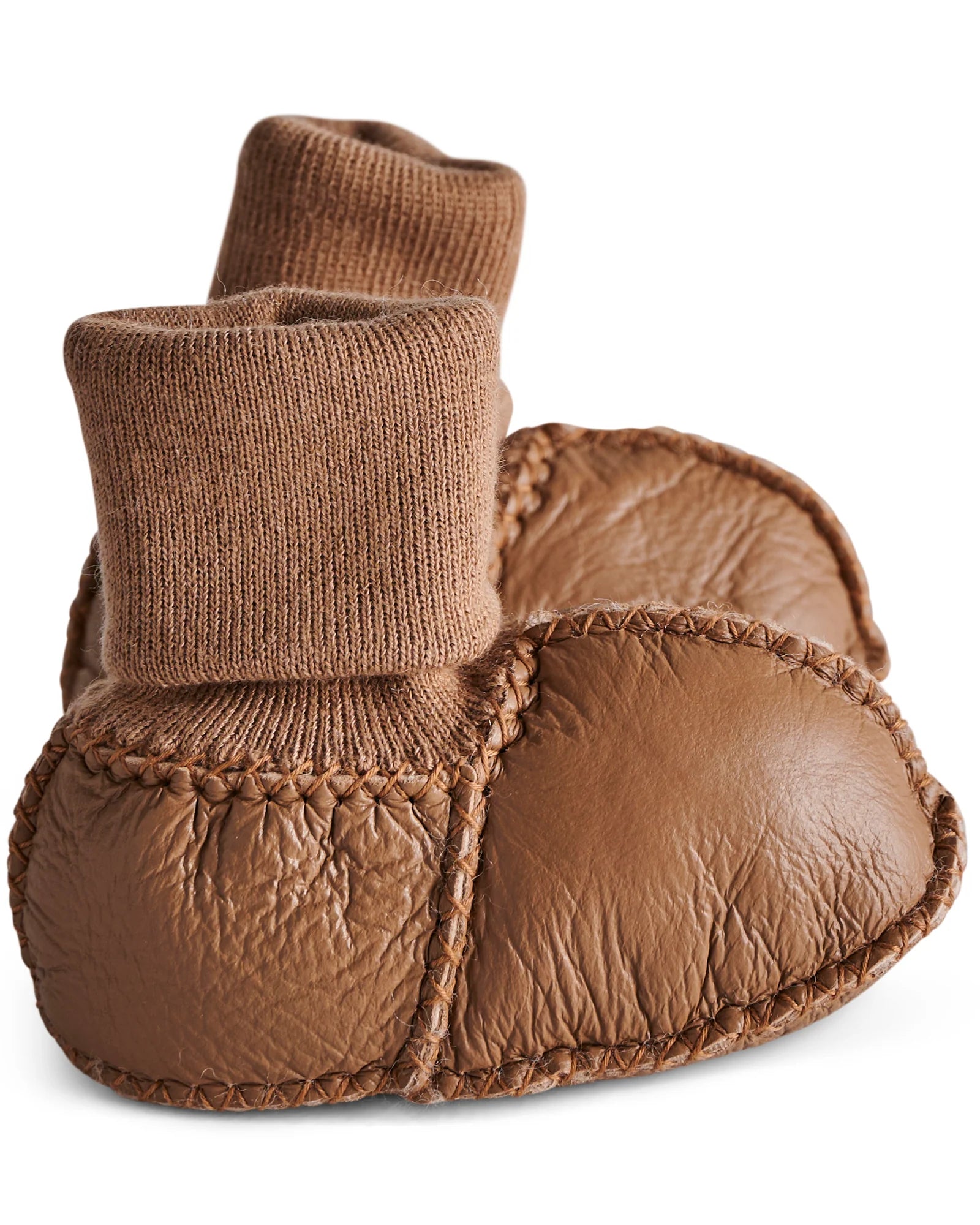KIP & CO - BABY BOOTIES - BISCUIT