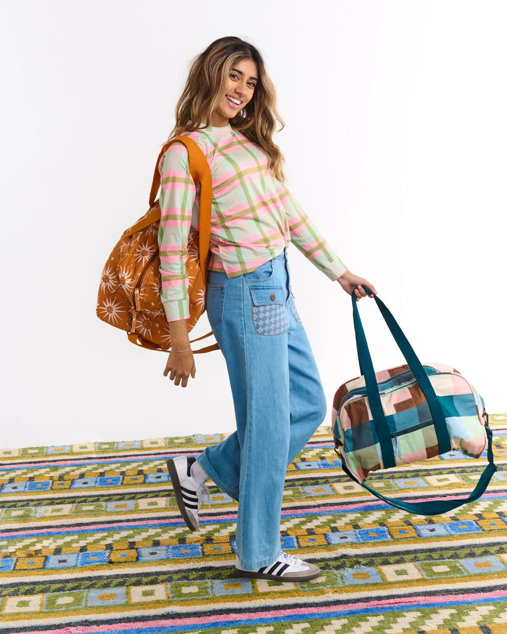 KIP & CO - DUFFLE BAG - WOODLAND TARTAN