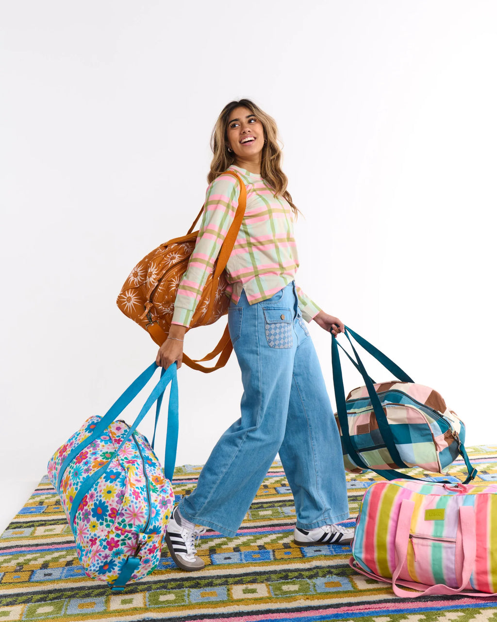 KIP & CO - DUFFLE BAG - WOODLAND TARTAN