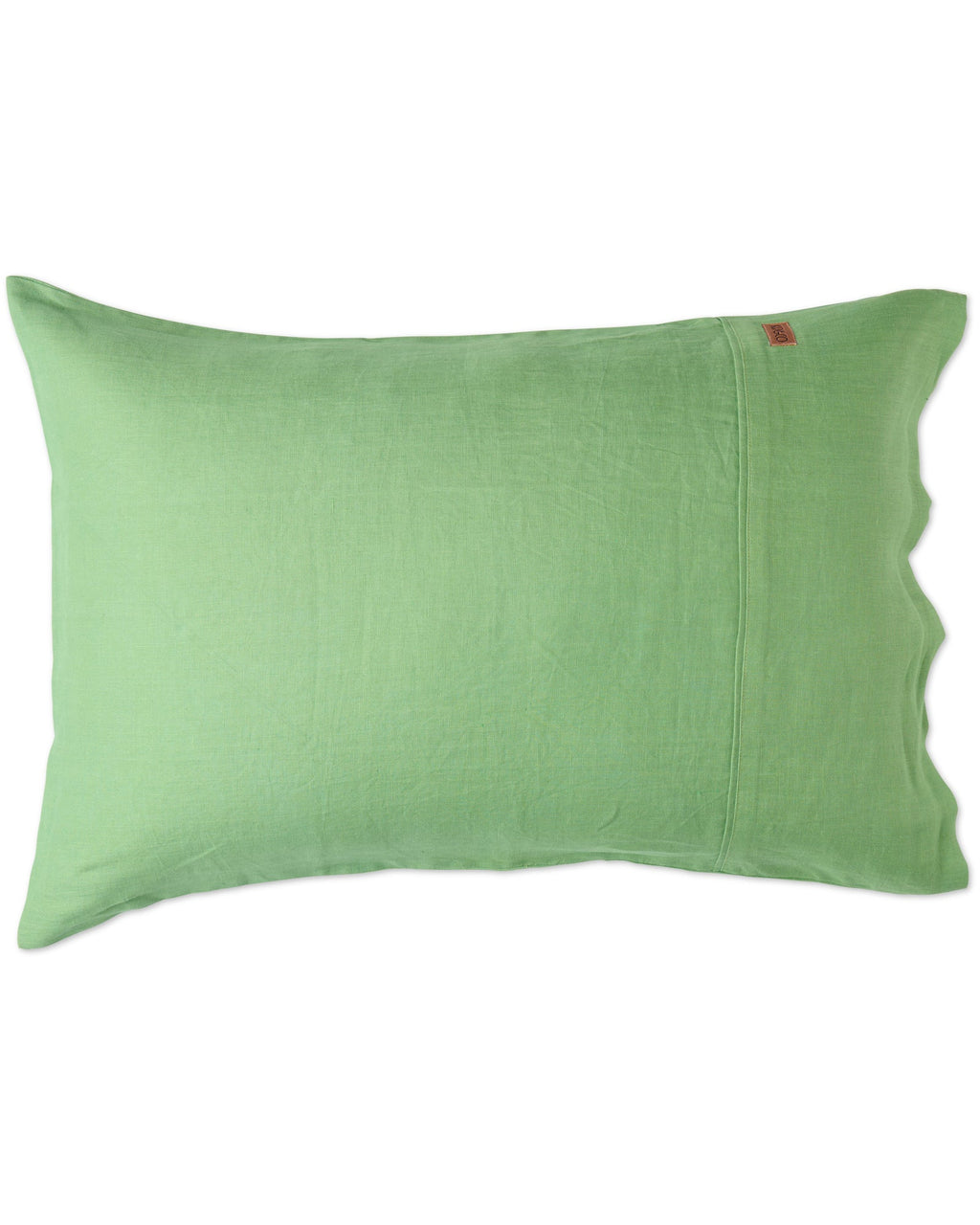 KIP & CO - LINEN PILLOWCASE 2P STD SET - GREEN TEA
