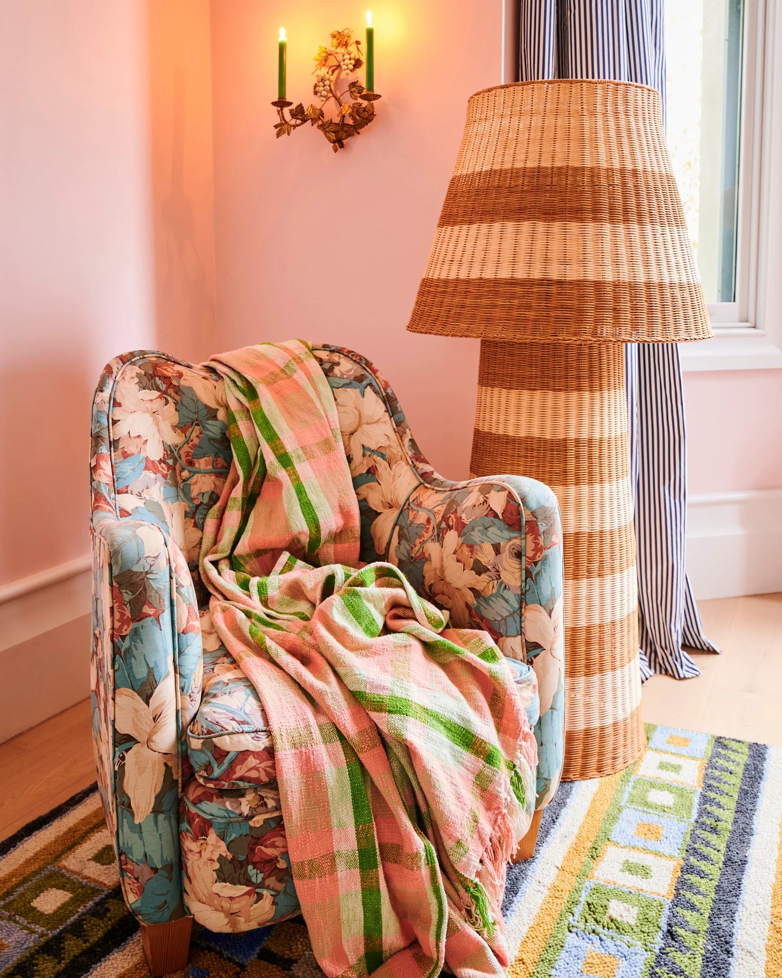 KIP & CO - WOVEN THROW - PISTACHIO TARTAN