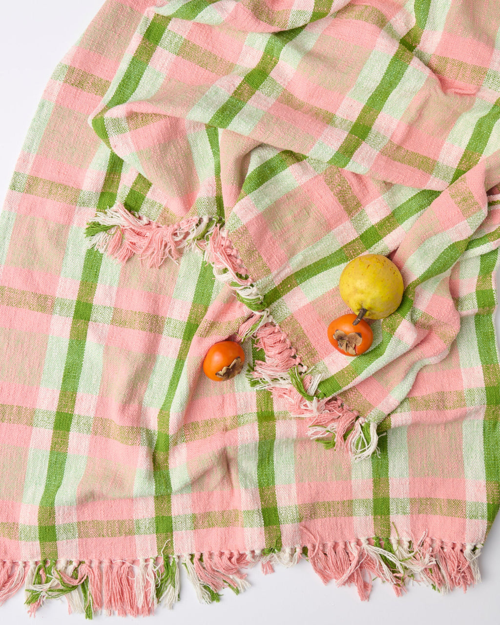 KIP & CO - WOVEN THROW - PISTACHIO TARTAN