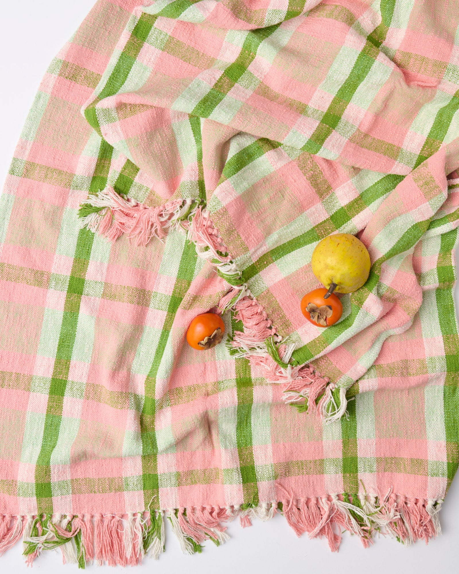 KIP & CO - WOVEN THROW - PISTACHIO TARTAN