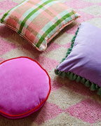 KIP & CO - VELVET PEA CUSHION - PINK AMBITION
