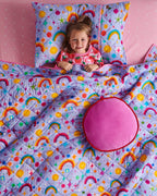 KIP & CO - VELVET PEA CUSHION - PINK AMBITION