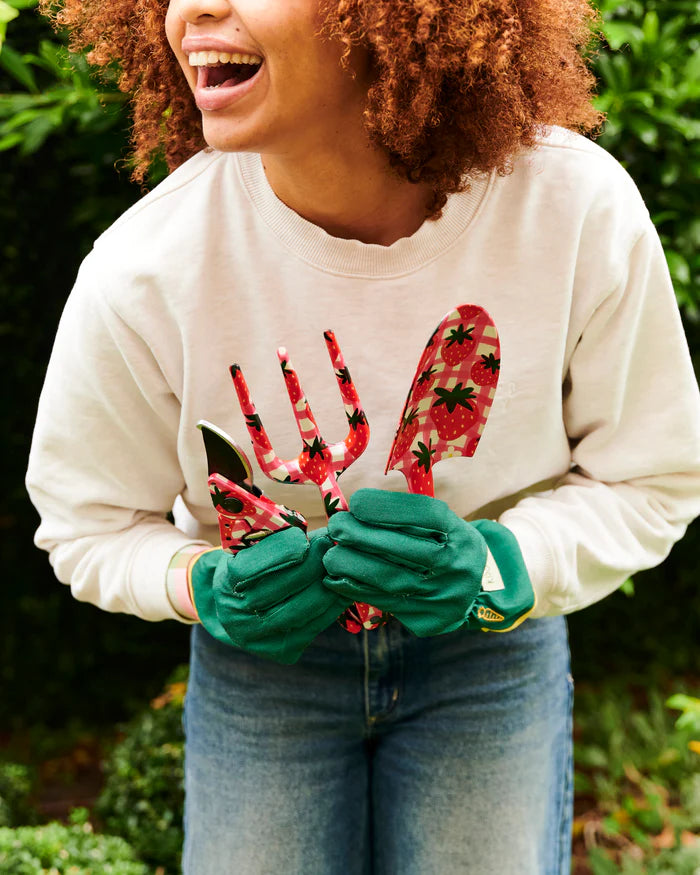 KIP & CO - STRAWBERRY JAM GARDEN SECATEURS AND GLOVES SET