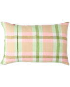 KIP & CO - LINEN PILLOWCASE 2P STD SET - PISTACHIO TARTAN