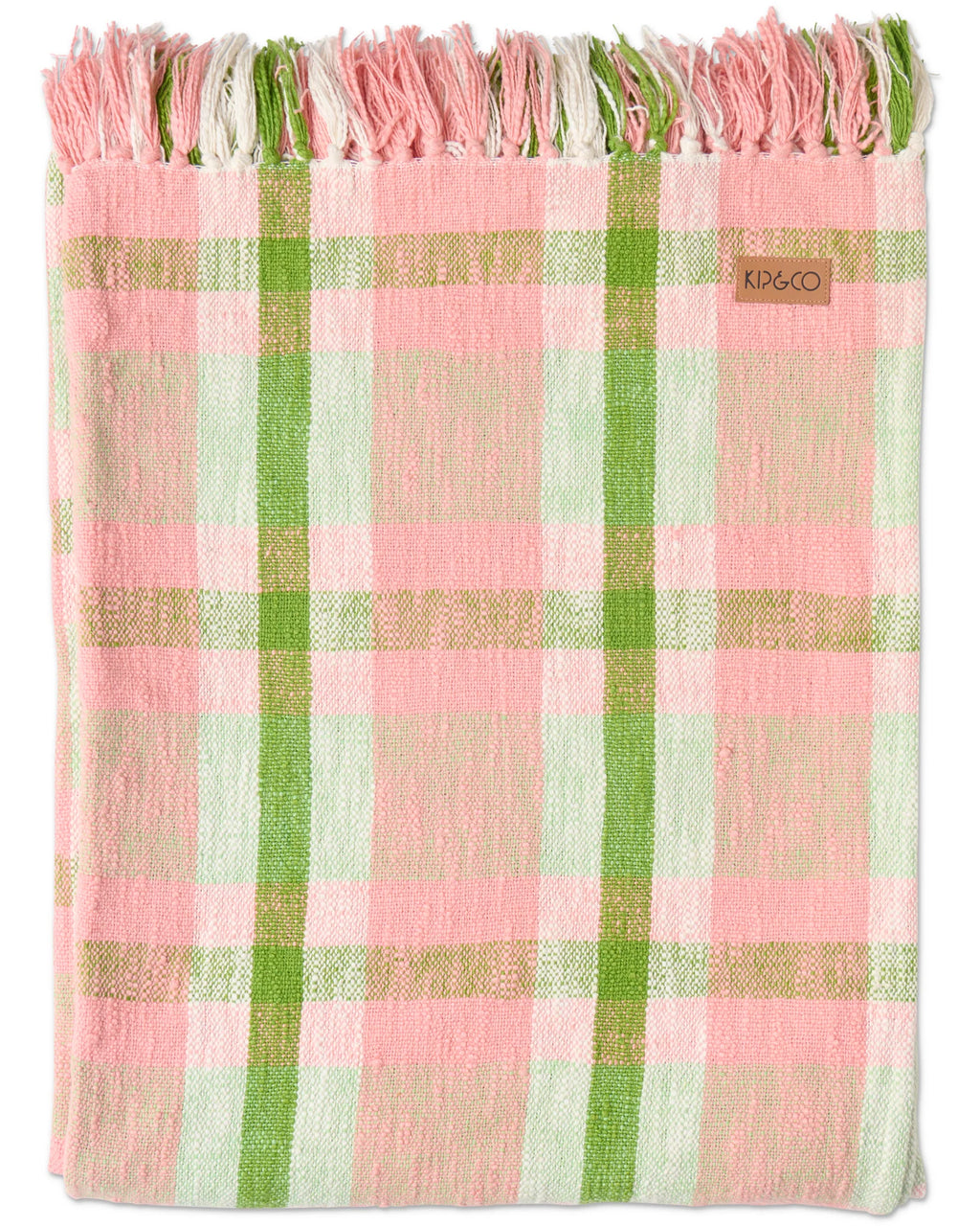 KIP & CO - WOVEN THROW - PISTACHIO TARTAN
