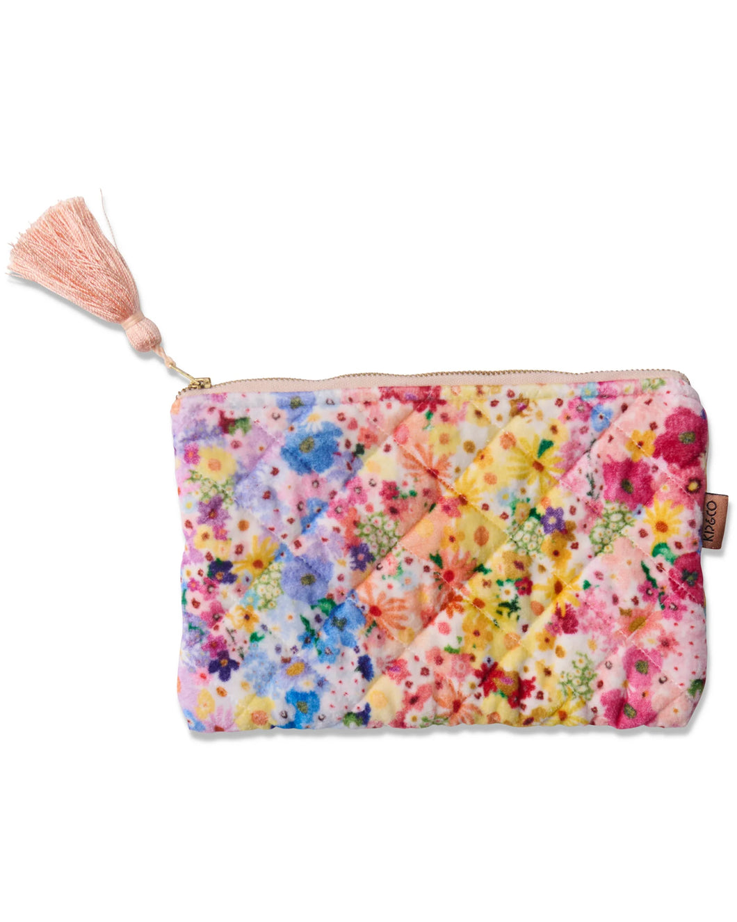 KIP & CO - VELVET COSMETIC PURSE - POSIE LANE