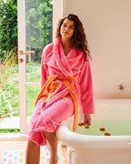 KIP & CO - COSY ROBE S/M - FLAMINGO
