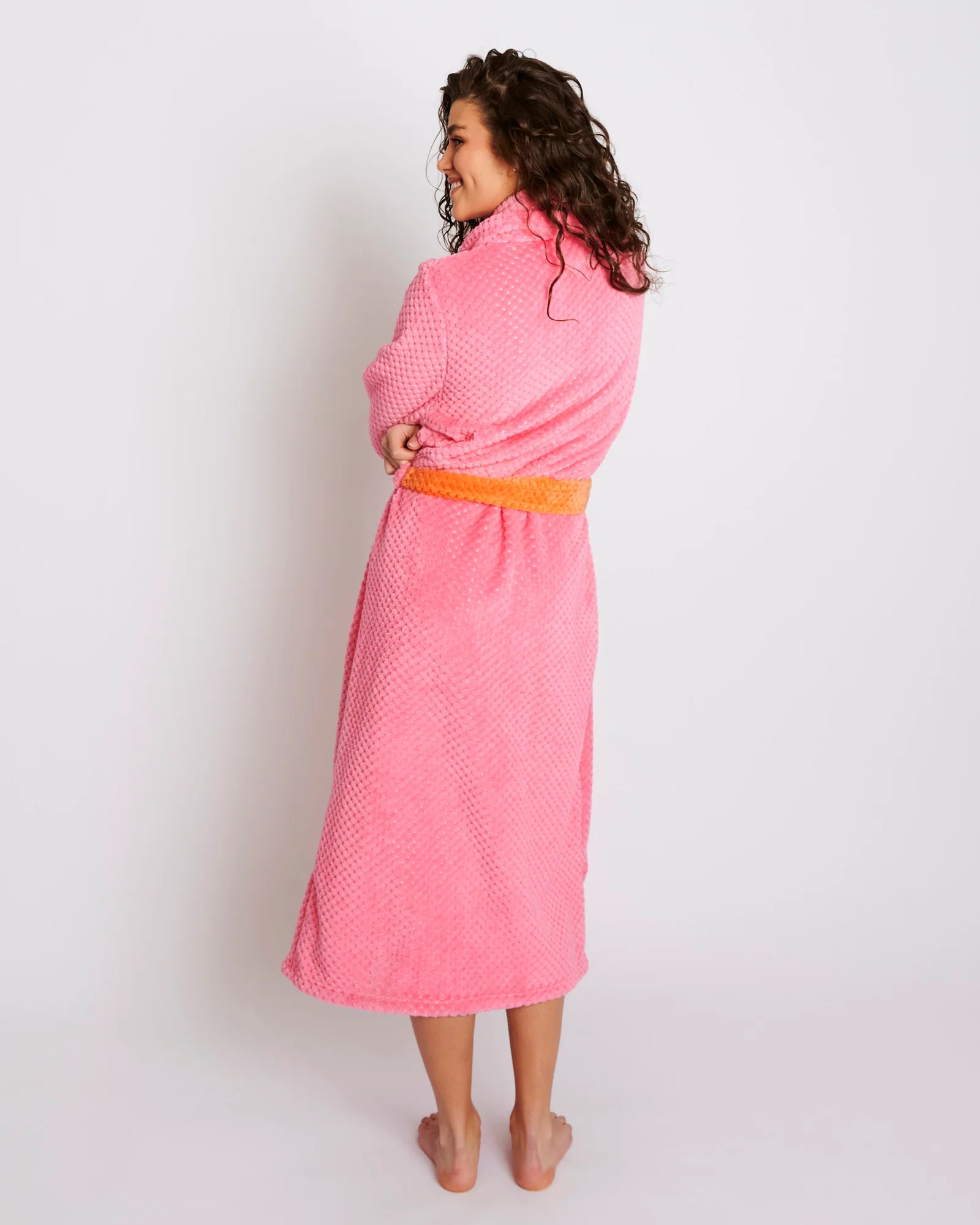 KIP & CO - COSY ROBE S/M - FLAMINGO