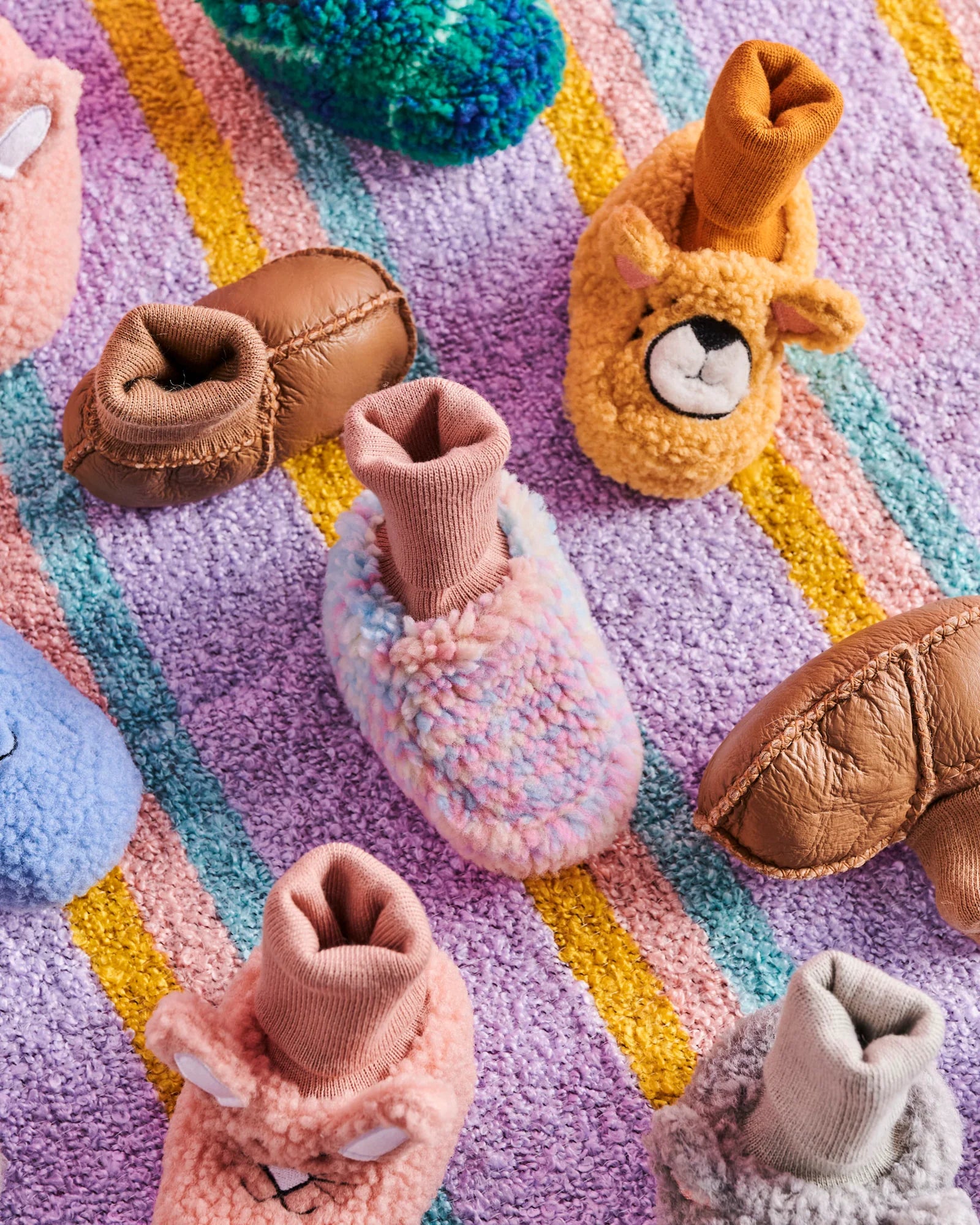 KIP & CO - BABY BOOTIES - BISCUIT