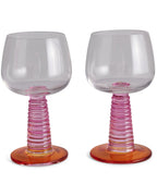 KIP & CO - STALK WINE GLASS 2P SET - SUNSET