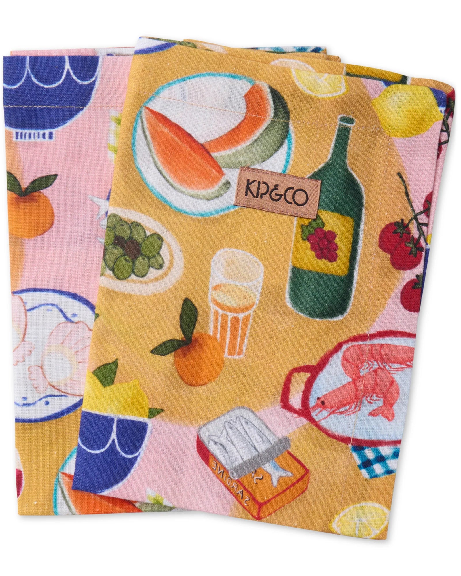KIP & CO - LINEN 4P NAPKIN SET - SUPPER
