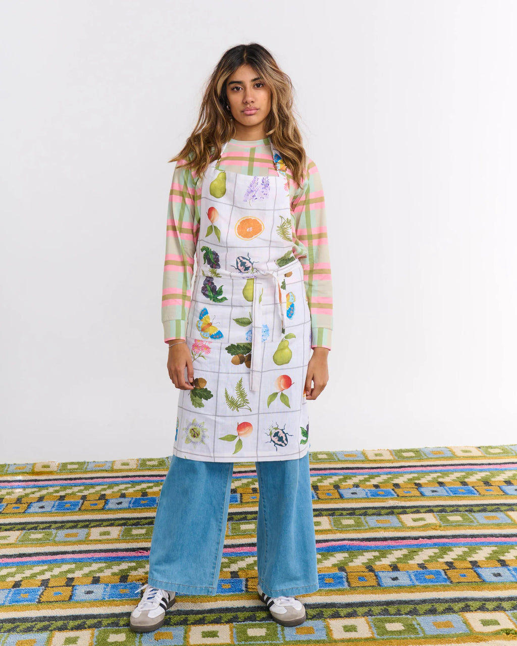 KIP & CO - LINEN APRON - PRAIRIE