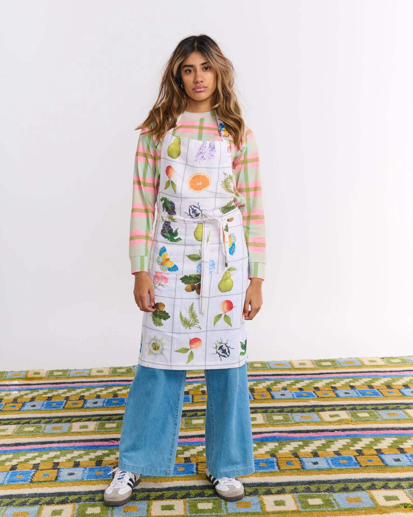 KIP & CO - LINEN APRON - PRAIRIE