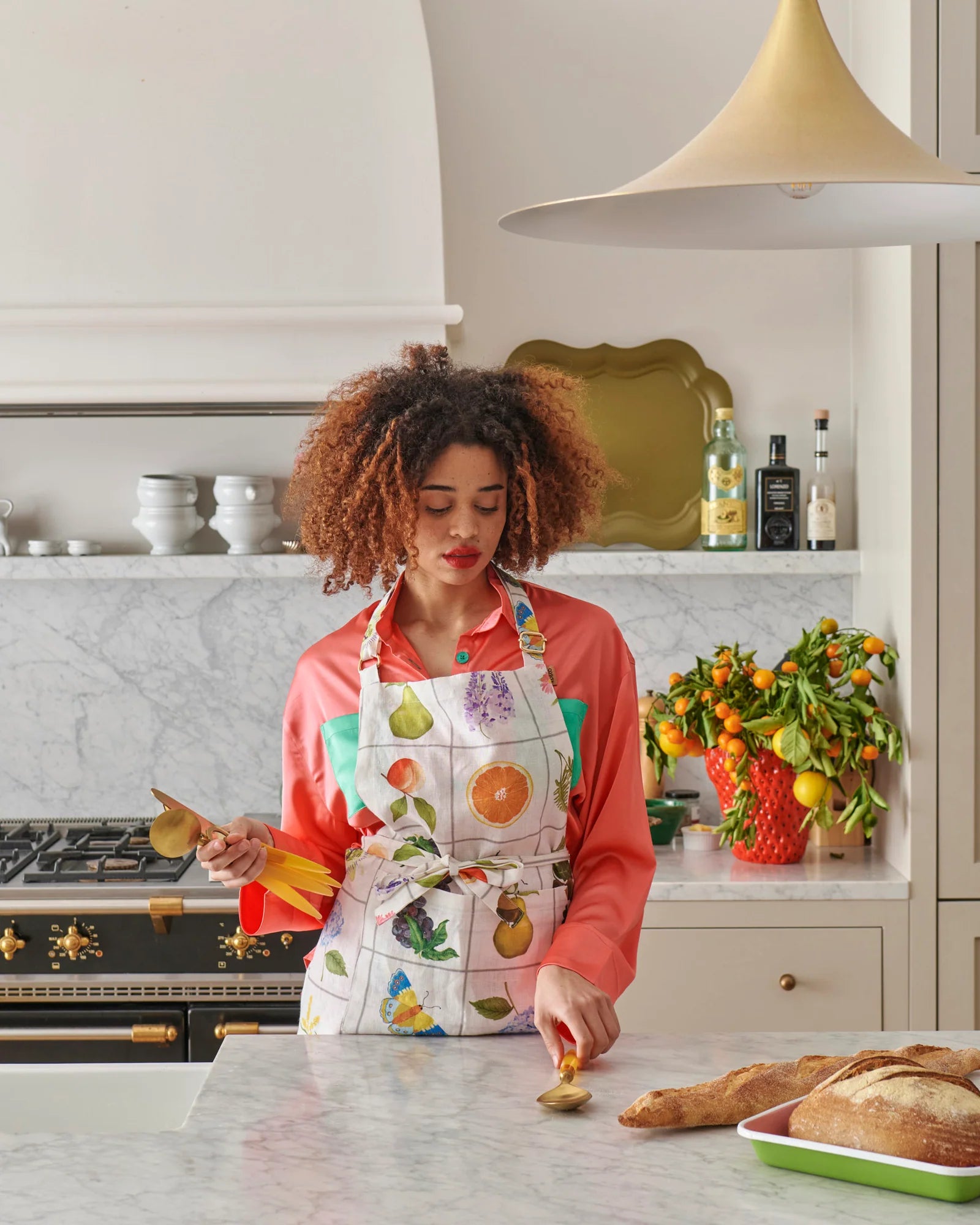 KIP & CO - LINEN APRON - PRAIRIE
